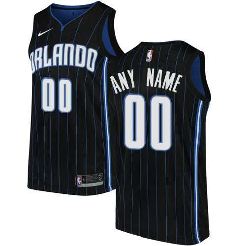 Men & Youth Customized Orlando Magic Swingman Black Alternate Nike Statement Edition Jersey->customized nba jersey->Custom Jersey